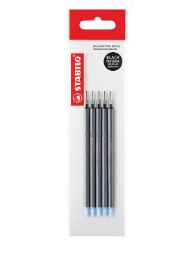 5 recharges pour stylo-bille Stabilo marathon noir