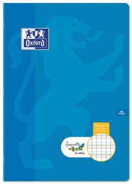Cahier 21x29,7cm 48p seyes/ligne 2mm niveau 5 Oxford/Serpodile