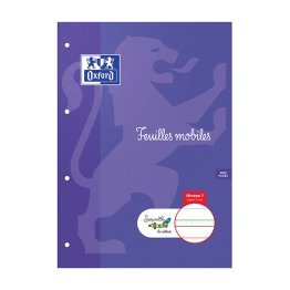 50 feuilles simple 21x29,7 cm ligné 7 mm Oxford/Serpodile Spécial DYS