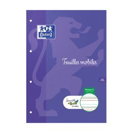 50 feuilles simple 21x29,7 cm ligné 3 mm Oxford/Serpodile Spécial DYS