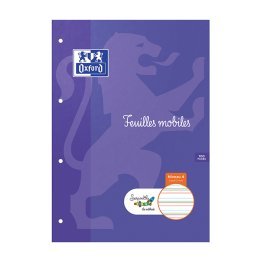 50 feuilles simple 21x29,7 cm ligné 2 mm Oxford/Serpodile Spécial DYS