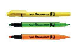 3 surligneurs double pointe Pentel Illumina flex