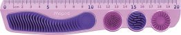 Règle plate incassable texturée 20 cm Maped Kidy Learn Concentration violet