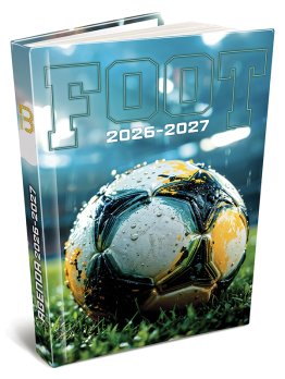 Agenda collège Bouchut 2026-2027 foot "relief 3D" 12x17cm