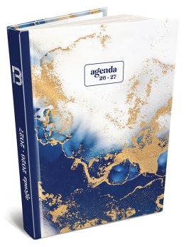 Agenda collège Bouchut 2026-2027 marbre doré 12x17cm