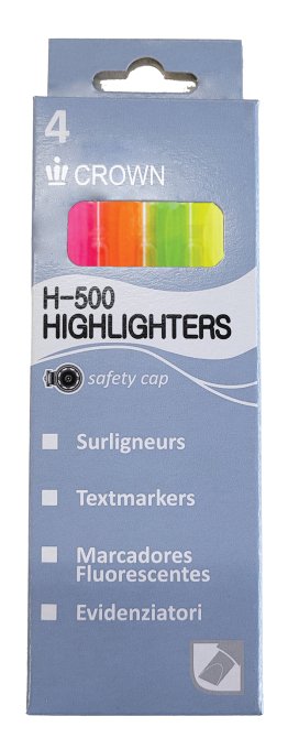 4 surligneurs Hi-lighter couleurs assorties