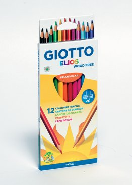12 crayons de couleur triangulaires Giotto