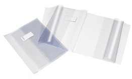 Protège cahier plastique 24x32cm grands rabats