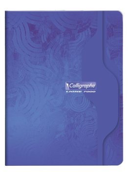 Cahier piqûre 17x22cm 96p seyes 70g Calligraphe