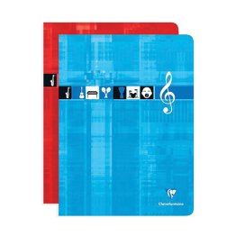 Cahier piqûre musique 24x32cm 48p Clairefontaine
