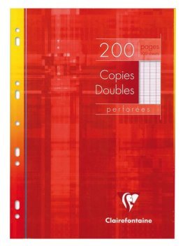 50 copies doubles 21x29,7cm seyes Clairefontaine