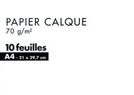 10 feuilles de papier calque 21x29,7cm Canson