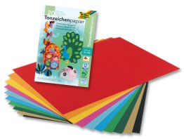 20 feuilles de papier dessin couleurs 21x29,7cm Folia