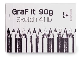 Bloc Graf'it de 80 feuilles 14,8x21cm Clairefontaine