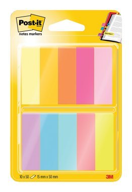 10 blocs de 50 marque-pages en papier 15x50 mm Post-it