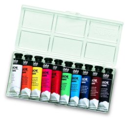 10 tubes de gouache en pâte Pébéo
